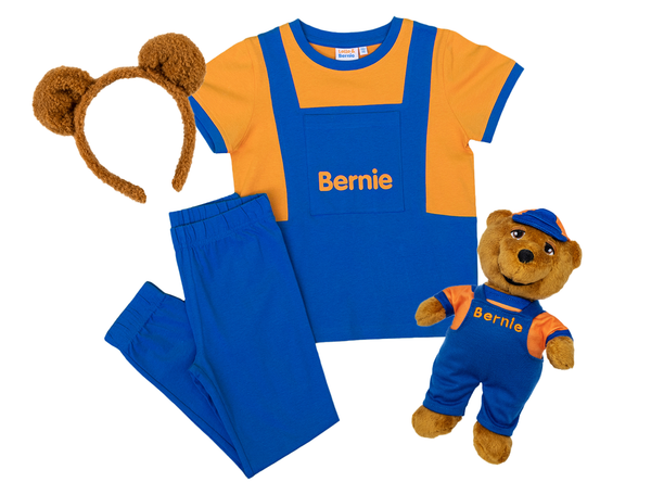 Bernie-setti (pyjama, pehmolelu ja panta)